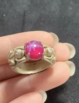 Exquisite Handcrafted Silver Star Gemstone Ring with Cloisonne Silver Setting, Open-Back Round Ring Shank, Women's Style Gif - Aliexpress - FashionsVida