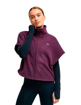 Gilet Wow Relax Blackberry Wine L - Roxy - FashionsVida