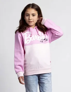 Felpa Con Cappuccio Cotton Brushed Pink 8 Anni