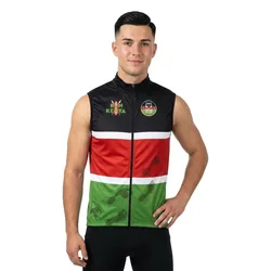 Gilet Kenya Black / Red / Green XS