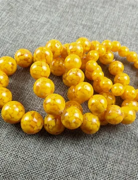 Jewelry jade items: crystal, yellow cinnabar, aqamarine bracelets for men and women, round bead couple's bracelet - Aliexpress - FashionsVida