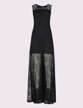 GAUDI abito in pizzo donna nero