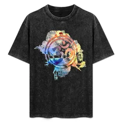Colorful ohm elephant logo T-Shirt Worker Basic Short Sleeve Tee