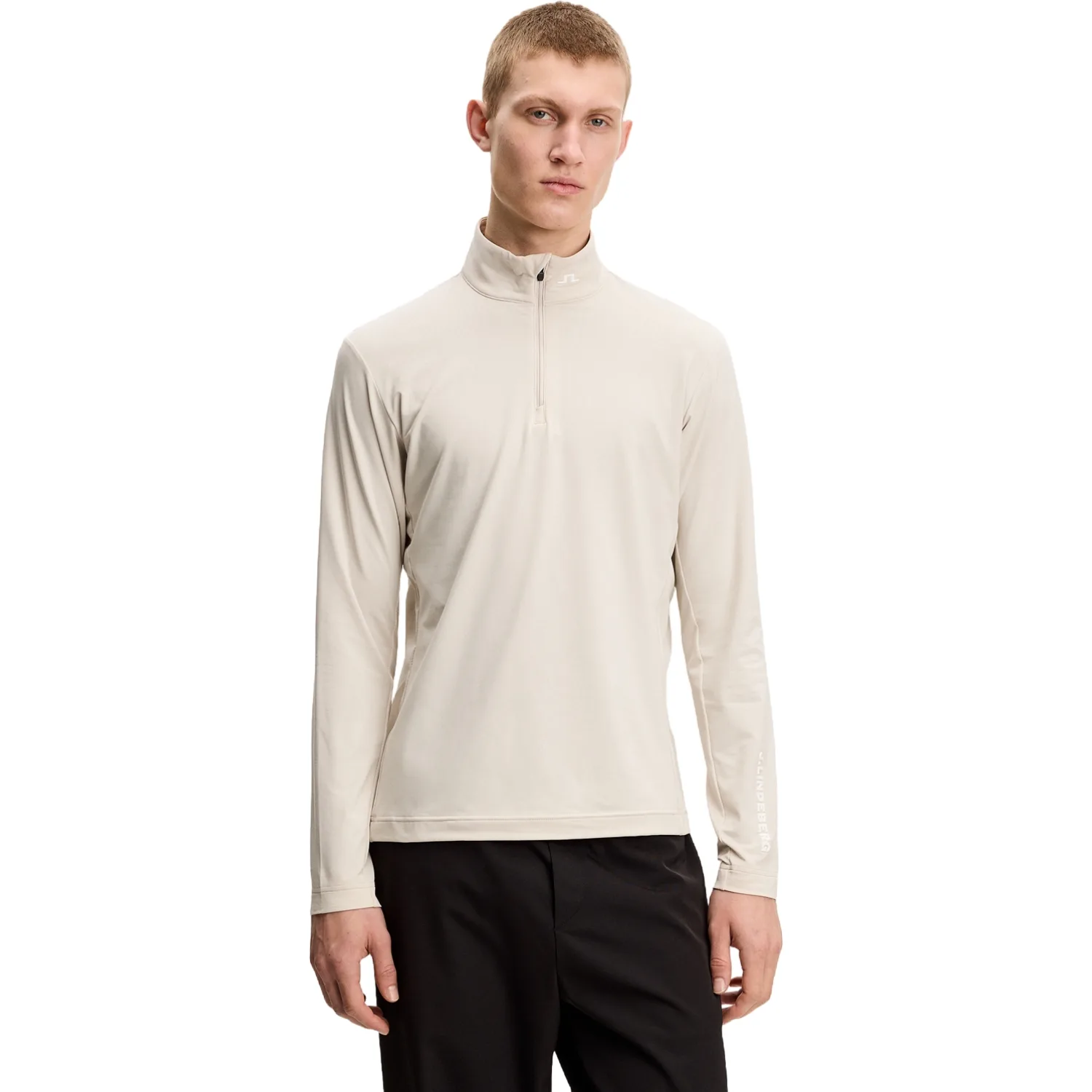 Layer Tour Tech 1/4 Zip, beige xl - J.lindeberg - FashionsVida