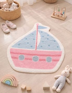 Tappeto con motivo di nave - multicolor