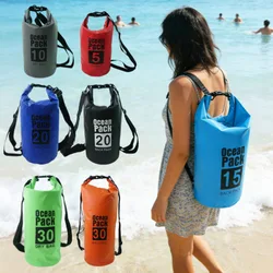 L/0,5L/1L/1,5L/2L/3L, Bolsa con cierre enrollable que mantiene el equipo seco, adecuada para kayak, rafting, navegación, natación, camping, senderis
