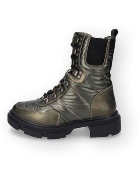Schnürstiefel - Schnürboots - EU37 bis EU40 - für Damen - Größe EU40 - grün/schwarz - Frauen - female