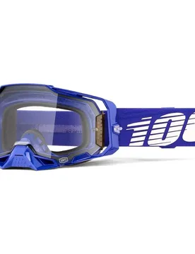Maschera Moto Cross Enduro ARMEGA KLEIN Blu Bianco Lent taglia un - 100% - FashionsVida