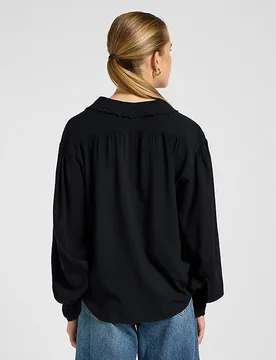 Regular Statement Collar Shirt Unionall Black Größe M female - Lee - FashionsVida