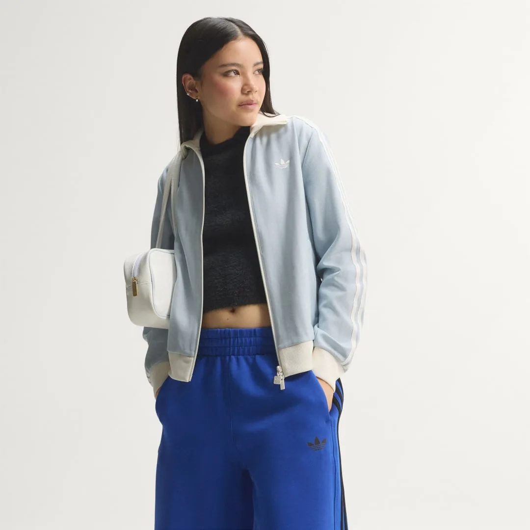 TRACK TOP OG TWEED L Crystal Sky - Adidas - FashionsVida