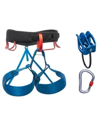 Kit complet d'escalade - M Momentum Harness Package Kingfisher - Taille L - Bleu