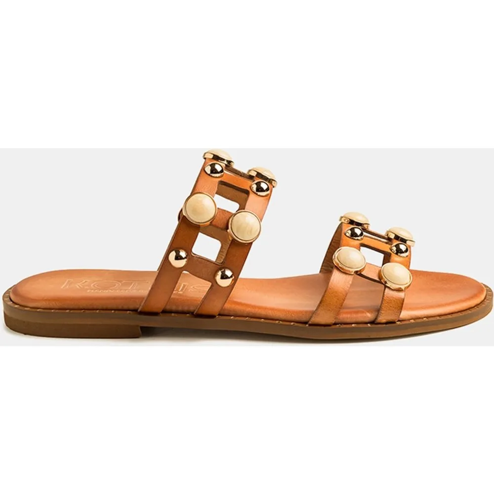 Sandalias de mujer de piel griegas ORNAMENT - Makis Kotris - FashionsVida