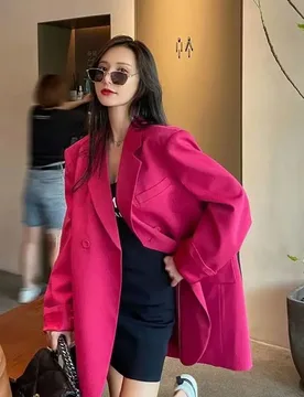 Luxury Spring Autumn Jacket Women Blazer Design Office Lady Suits Long Sleeve Coats Loose High-end Tops Trendy Blazers New - Aliexpress - FashionsVida