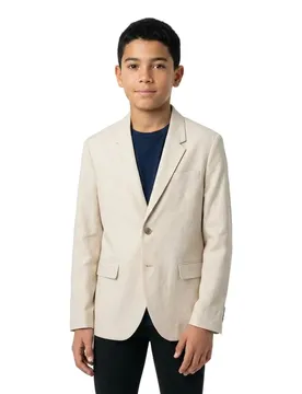 Blazer Martin Summer Linen Blend Ancient Scroll 14 Années Garçon
