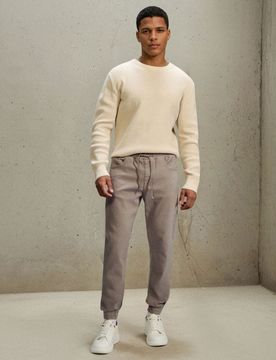 Sinsay - Jeans jogger - nude