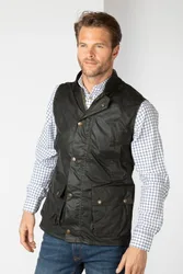 Richmond Mens Cotton Lined Wax Waistcoat - - Size: M