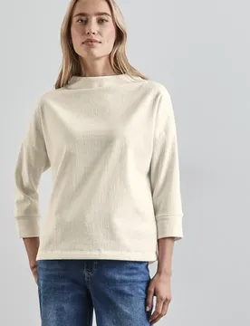 Strukturshirt female Weiß