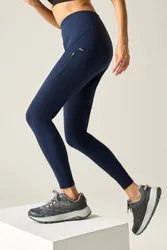 Monira Walking Leggings Pants - Navy - Size: 16