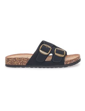 Ciabatte da donna nere con doppia fibbia Pittarello FC2084J1 36