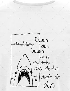 Men T-Shirt Hoodie Jaws Theme Tune Animals Animals Family Kids Songs Summer Hand Drawn Comic style Unisex S-6XL Plus Size F - Aliexpress - FashionsVida