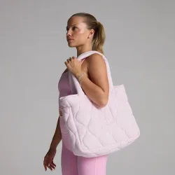 Bolsa tote acolchada de MP - empolvado