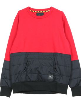 Felpa Girocollo Uomo Nylon Sweatshirt Red