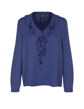 Marc Cain Blusa azul oscuro 40