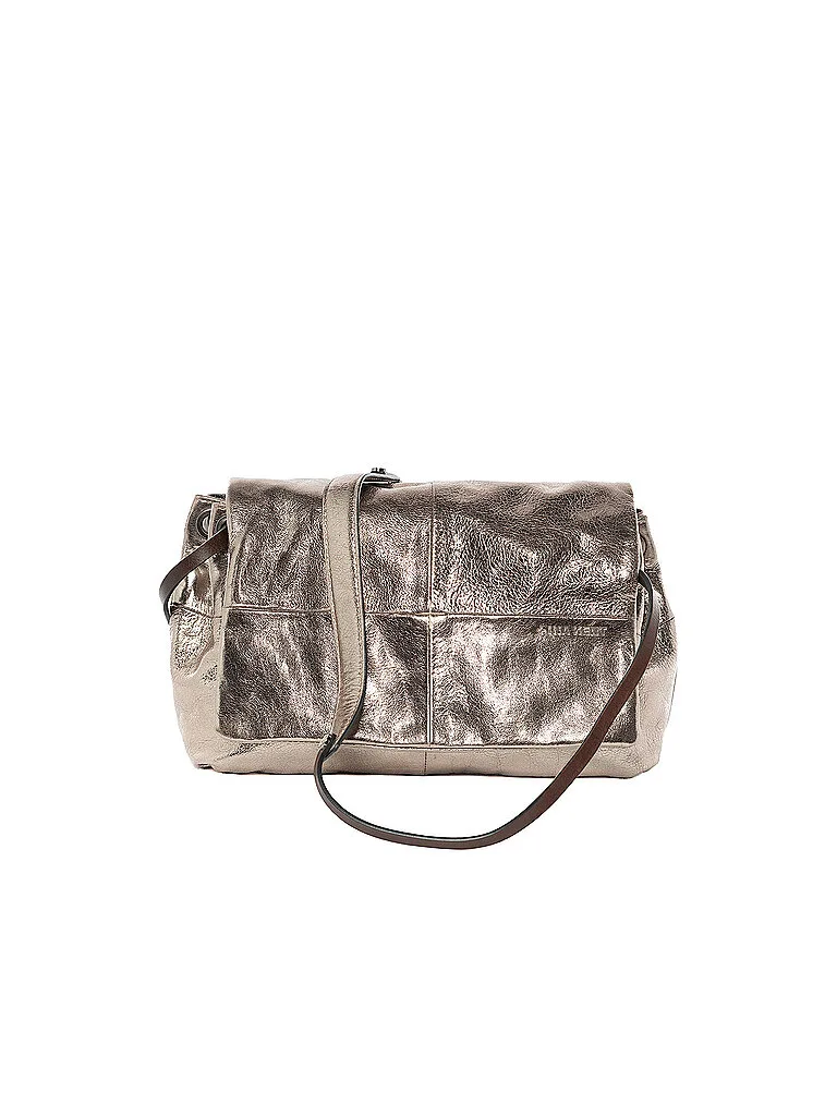Borsa in pelle - Borsa a tracolla EILEEN ED. 1 argento - Ina Kent - FashionsVida