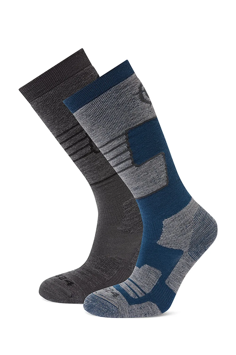 Linz 2 Pack Womens Ski Socks - - Size: S - TOG24 - FashionsVida