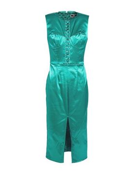 Midi-Kleid Damen Smaragdgrün 32,34,38 Damen
