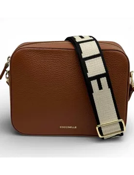 Tracolla Tebe Donna Cognac in Pelle - Coccinelle - FashionsVida