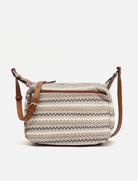 Tarvosi bolso bandolera con estampado jacquard