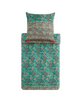 Ropa de cama de satén TIGULLIO 70x90cm/140x200cm Verde Claro verde