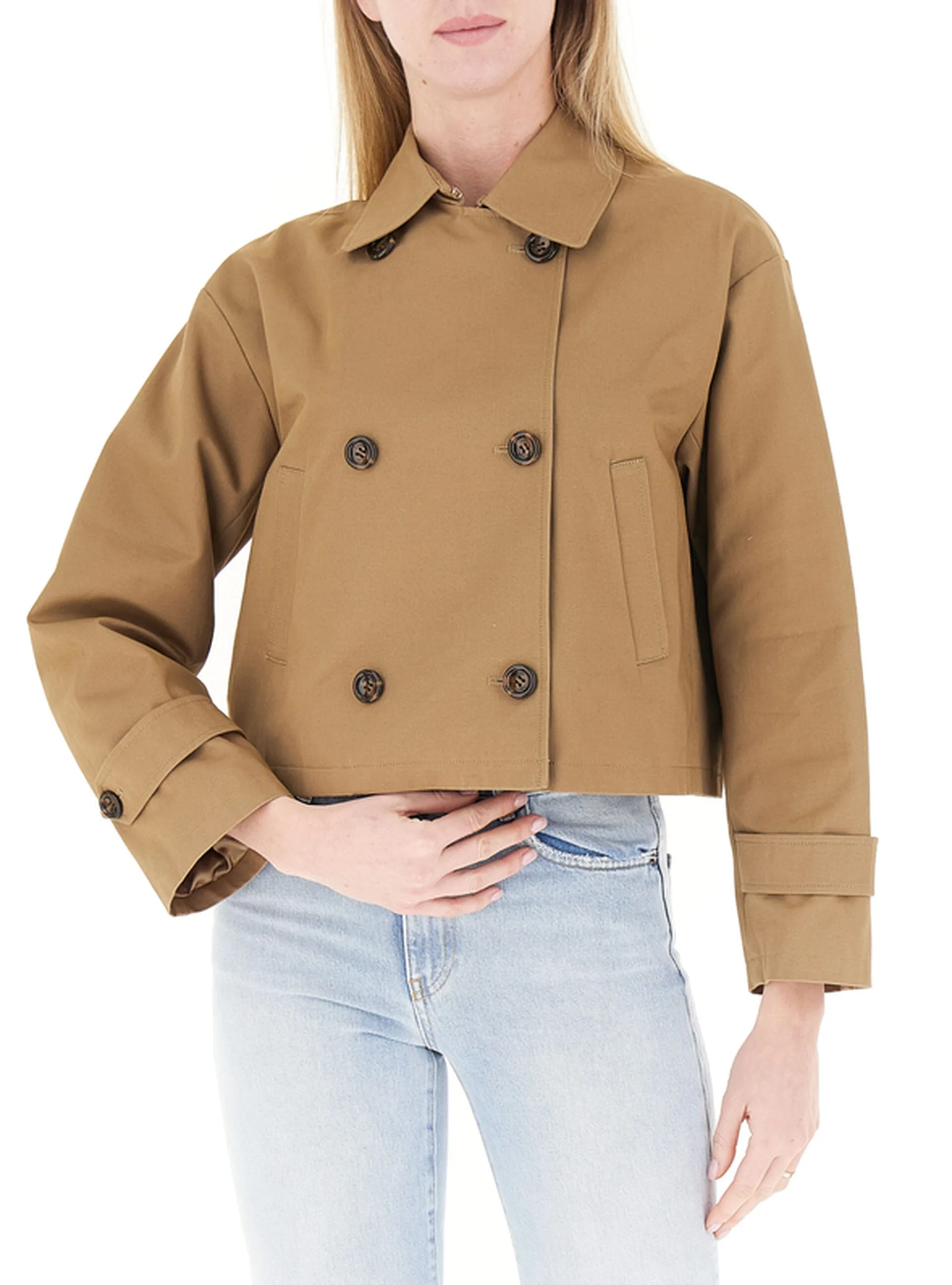 Trench in cotone MARRONE CHIARO 44 - Liu jo - FashionsVida