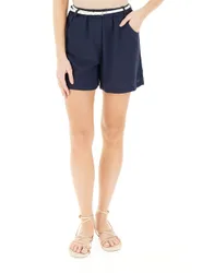 Shorts con cintura BLU NAVY S