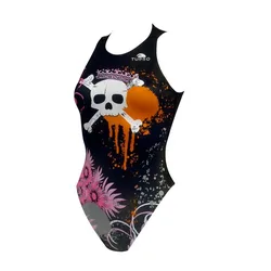 Skull Crown Swimsuit Multicolor 7-8 Years Girls
