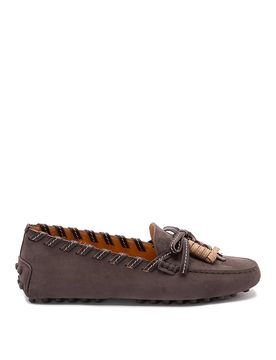 Mocassino Gommino Guanto In Nabuk