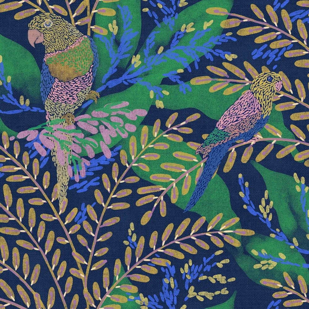Papel pintado TNT Guacamayos de la colección Bossa Nova - Tres Tintas - FashionsVida