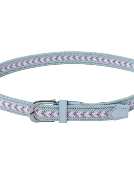 Gürtel Multicolor Braided, weiß/rosa/grün 110_cm - Alberto - FashionsVida