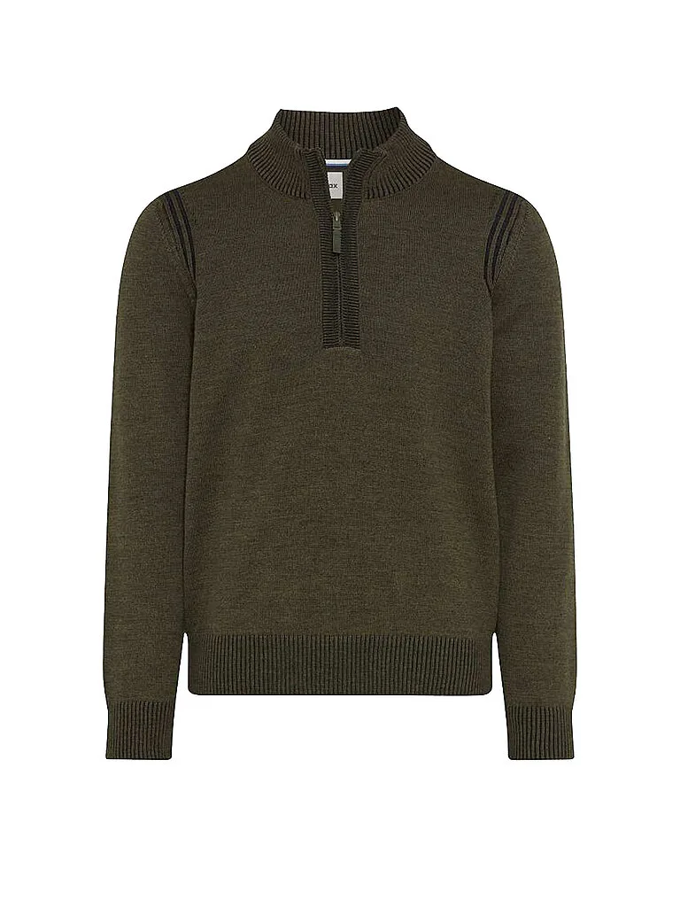 Pullover Troyer STEFFEN oliva S - Brax - FashionsVida