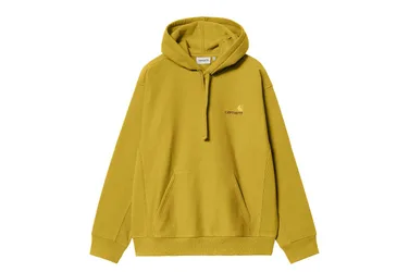 Hooded American Script Sweatshirt - Sweatshirt-Hoodie - gelb - Herren - Size: S