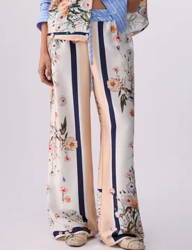 PANTALONE IN TWILL STAMPATO 42 - LIU-JO - FashionsVida