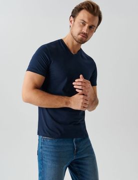 T-shirt per uomini - blu scuro
