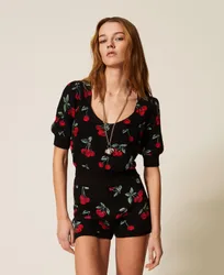 Twinset Pull avec imprimé cerises