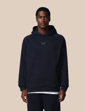 Men’s Adapt Long Sleeve Cotton Fleece Hoodie - Navy NAVY XS male - Castore - FashionsVida