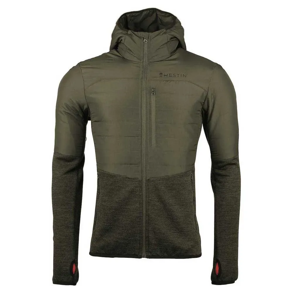Thermo Knit Jacket Beluga Green S Men - Westin - FashionsVida
