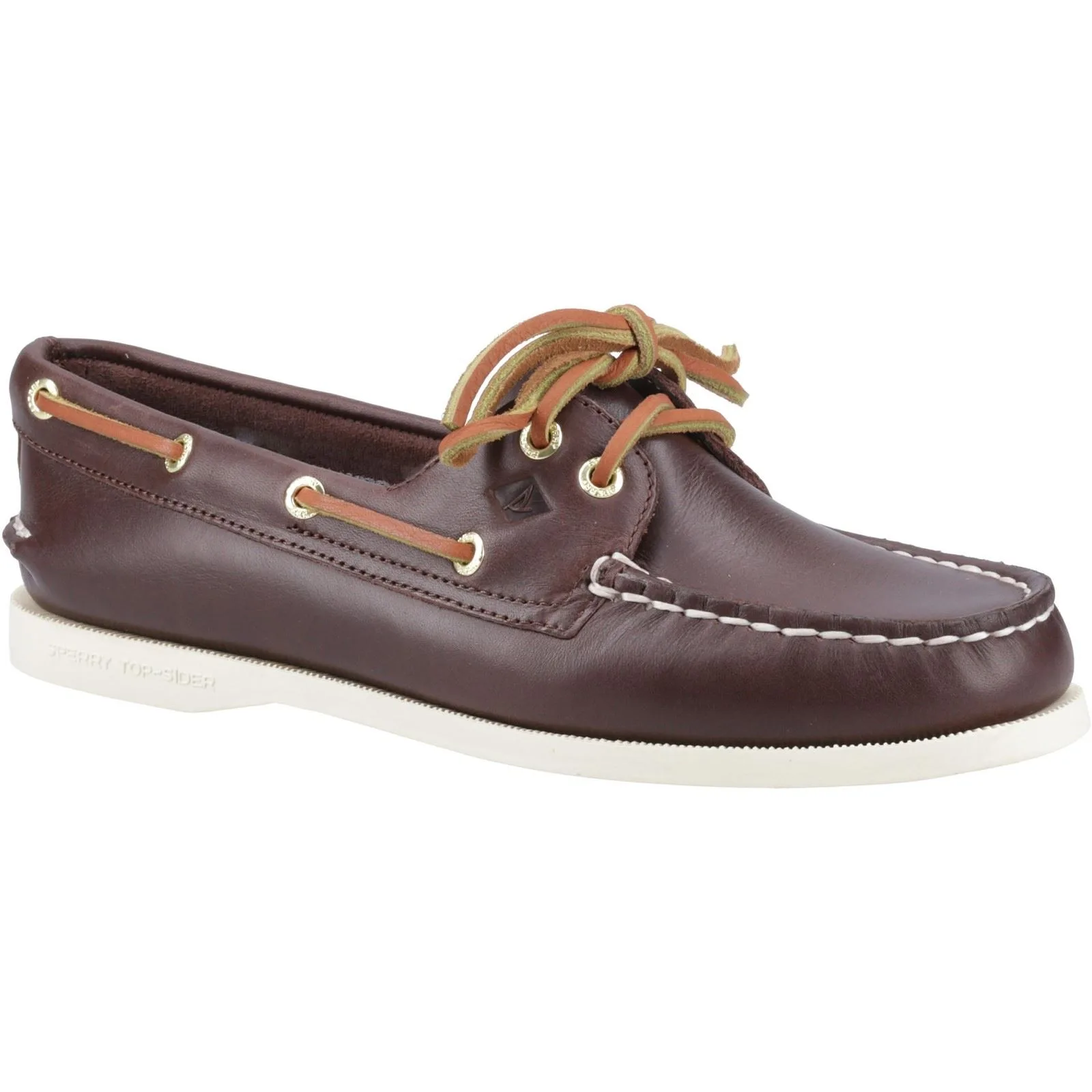 Authentic 2 Eye Leather Mens Brown Boat Shoes - Size Uk 11 - Sperry - FashionsVida