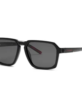 Lunettes De Soleil Polarisées Ssp030 Touchdown Total Shiny Black Smoke/CAT3P - Philipp Plein Sport - FashionsVida