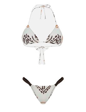Bikini Triangolo Fantasia Beige MF23-0410X1