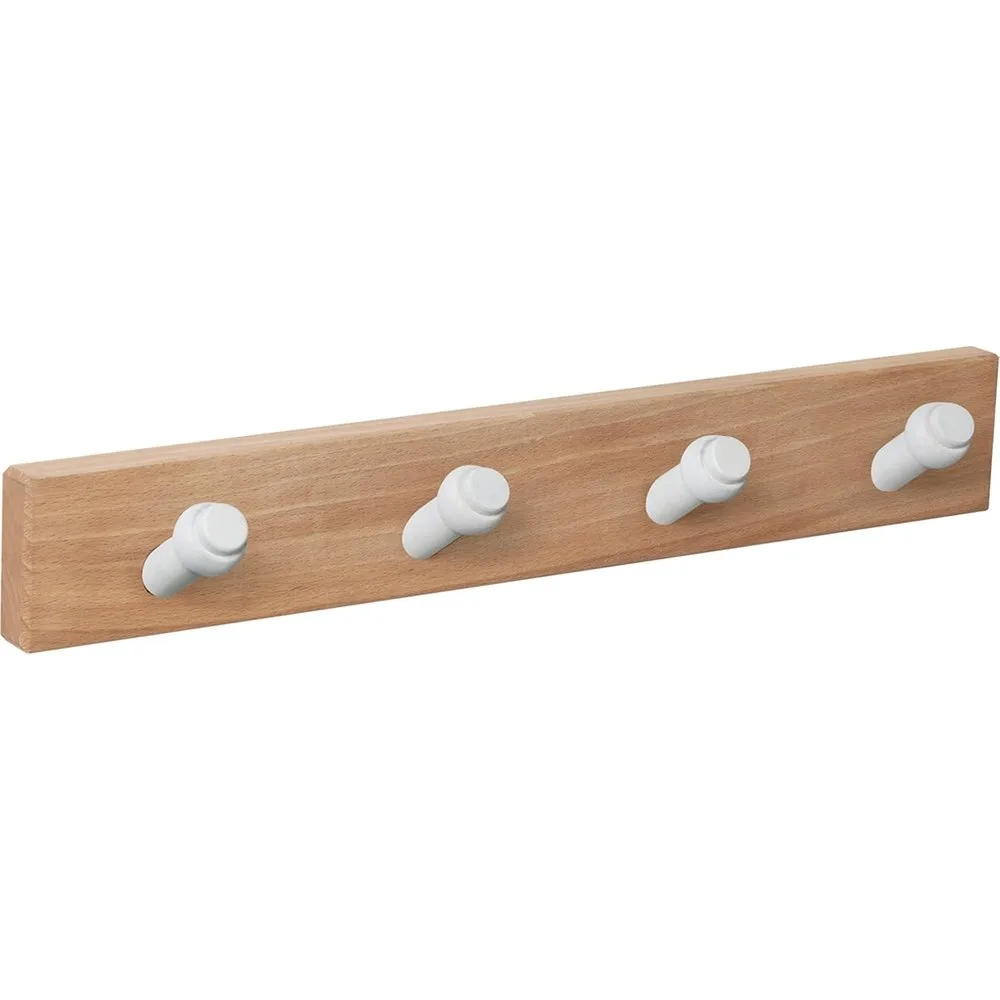 Percha Madera y Madera 4 Colgadores 9402HNBL4 - Nesu - FashionsVida